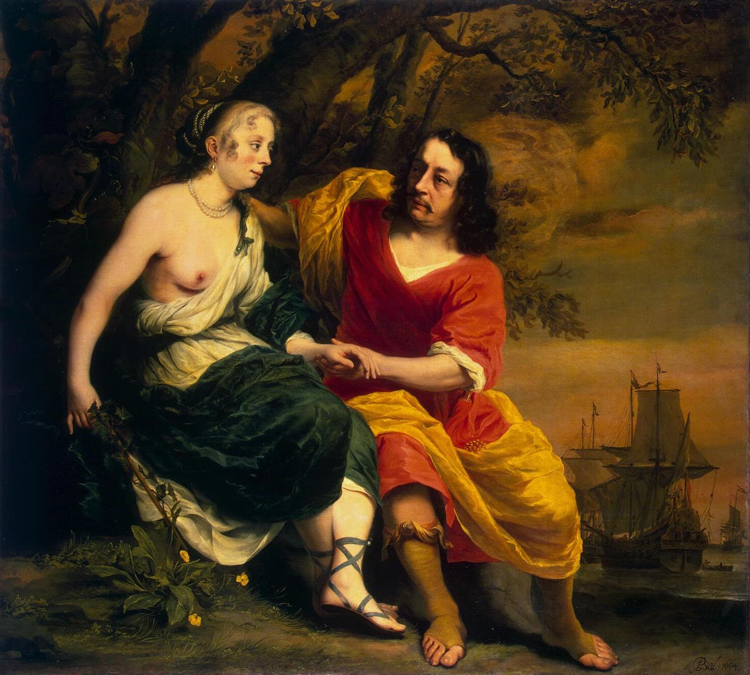 Bacchus And Ariadne by Ferdinand Bol